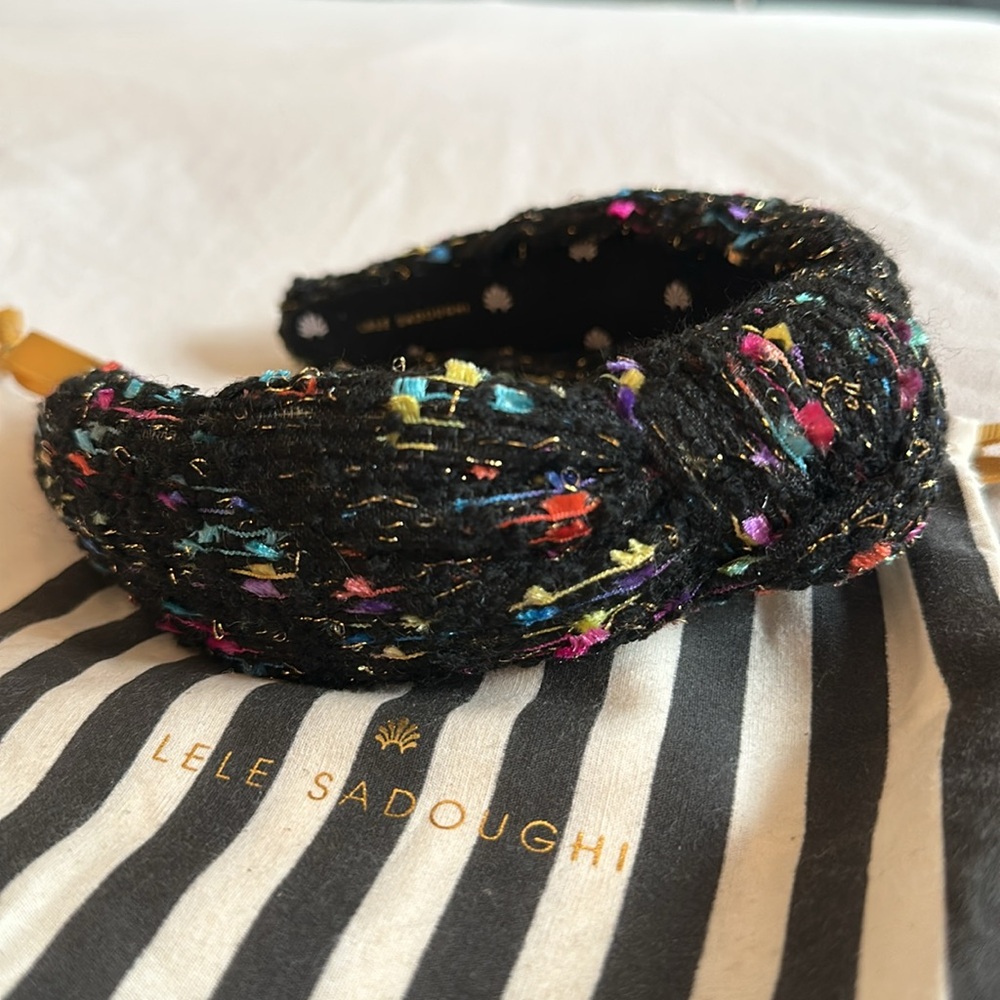 Lele Sadoughi Jet Shimmer Headband